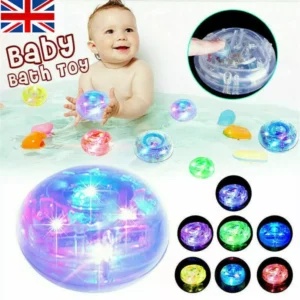 Home Baby Kids Bathing Shower LED Light Up Tub Fun Time Toy Glowing Ball Waterproof