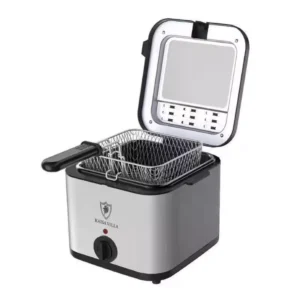Home Basket Oven Adjustable Thermostat Frying Pan Electric Pot Deep Fryer Grill